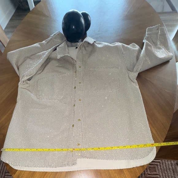 TRIARCHY Ms. Cali Crystal Embellished Denim Jacket - Picture 5 of 9